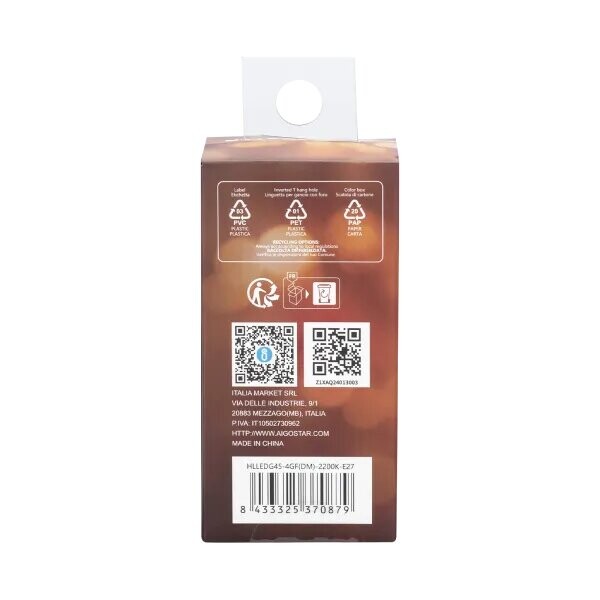 Dimmable filament LED 2200K G45 E27 4W 822 - Image 5