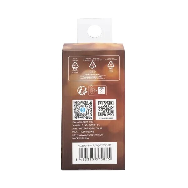 Dimmable filament LED 2700K G45 E27 4W 827 - Image 5