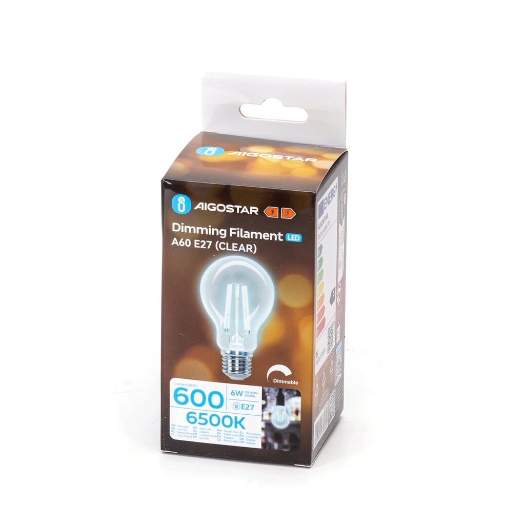 Dimmable filament LED 6500K A60 E27 6W 865 - Image 5