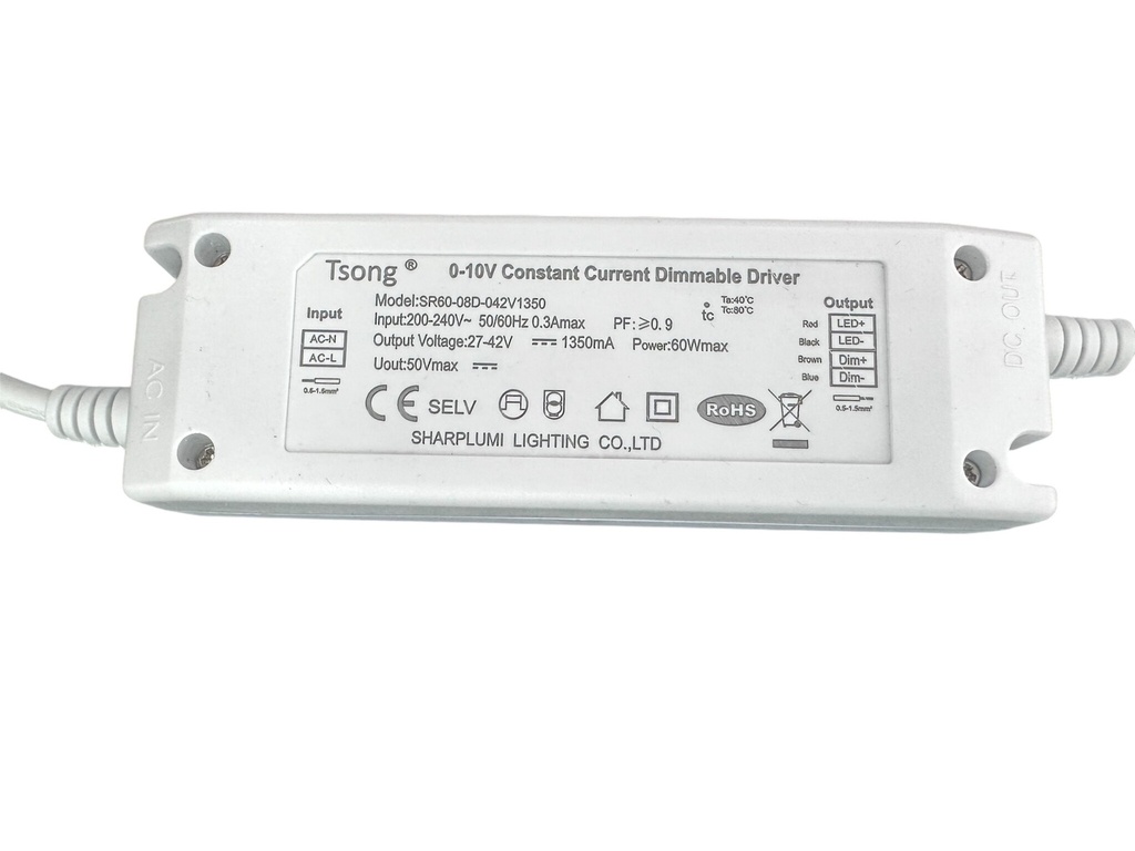 Dimmable LED Driver 0-10V 60W - Image 2