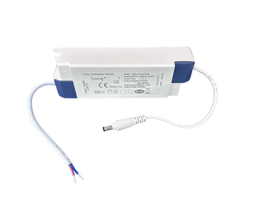 Dimmable led driver 38Watt triac 900mA, - Image 2
