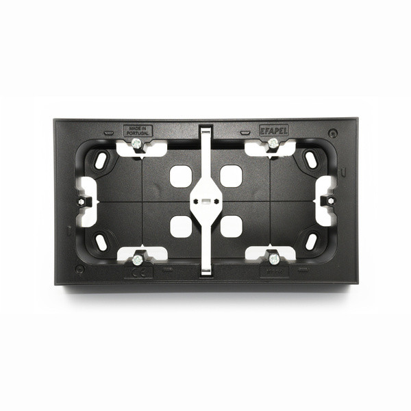 Double surface mount box black Logus90 - Image 2