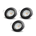Downlight spot with GU10 lamp 4.5W 3000K black 3 pack - Image 3