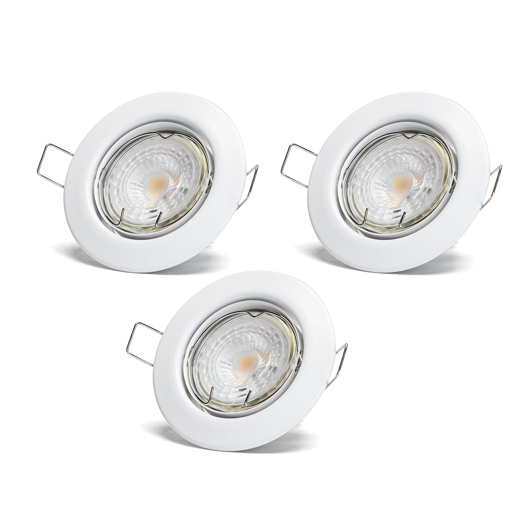 Downlight spot with GU10 lamp 4.5W 6500K 3 pack - Image 5