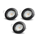 Downlight spot with GU10 lamp 4.5W 6500K black 3 pack - Image 3