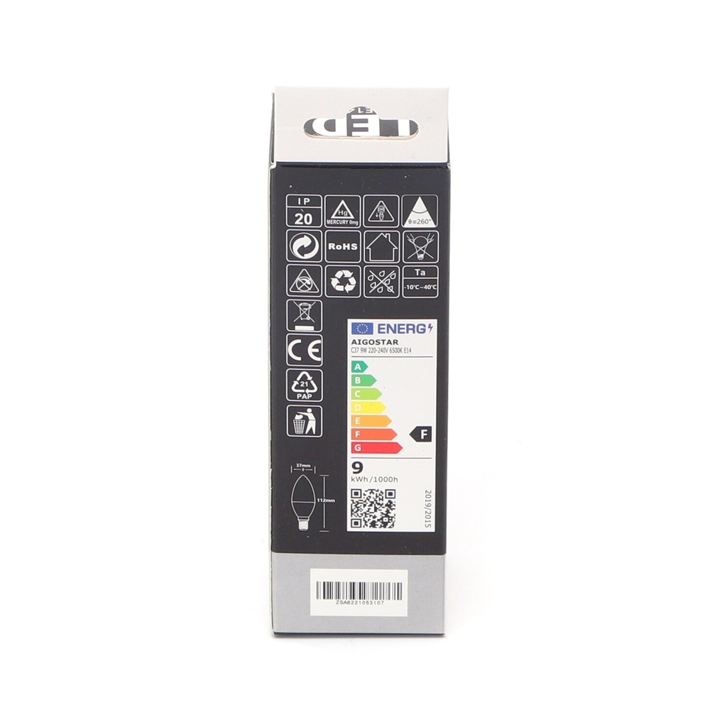 E14 LED C37 6500K 9W - Image 3