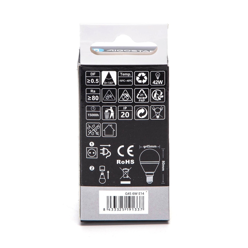 E14 LED G45 6W 6500K - Image 2