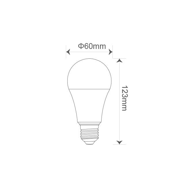 E27 11W 3000K with micro sensor - Image 3