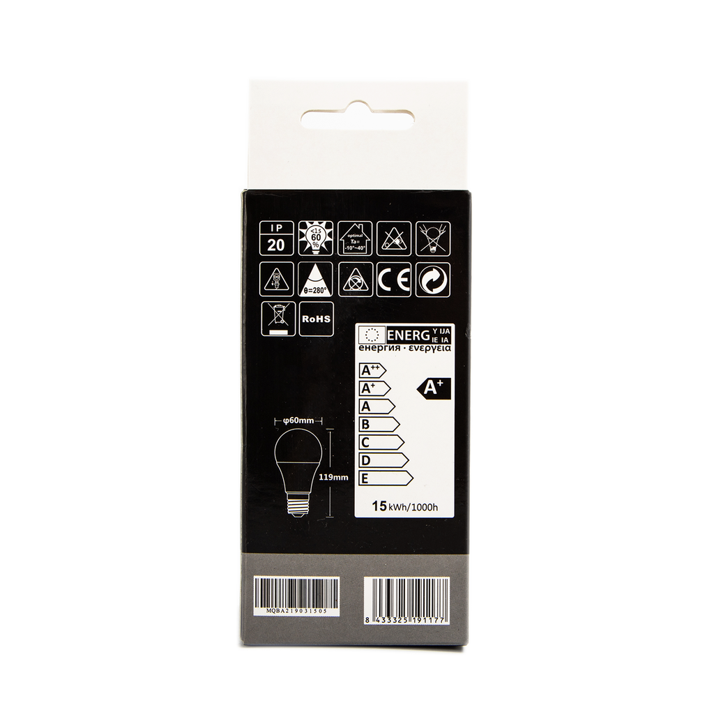 E27 15W 1200lm 6400K - Image 3