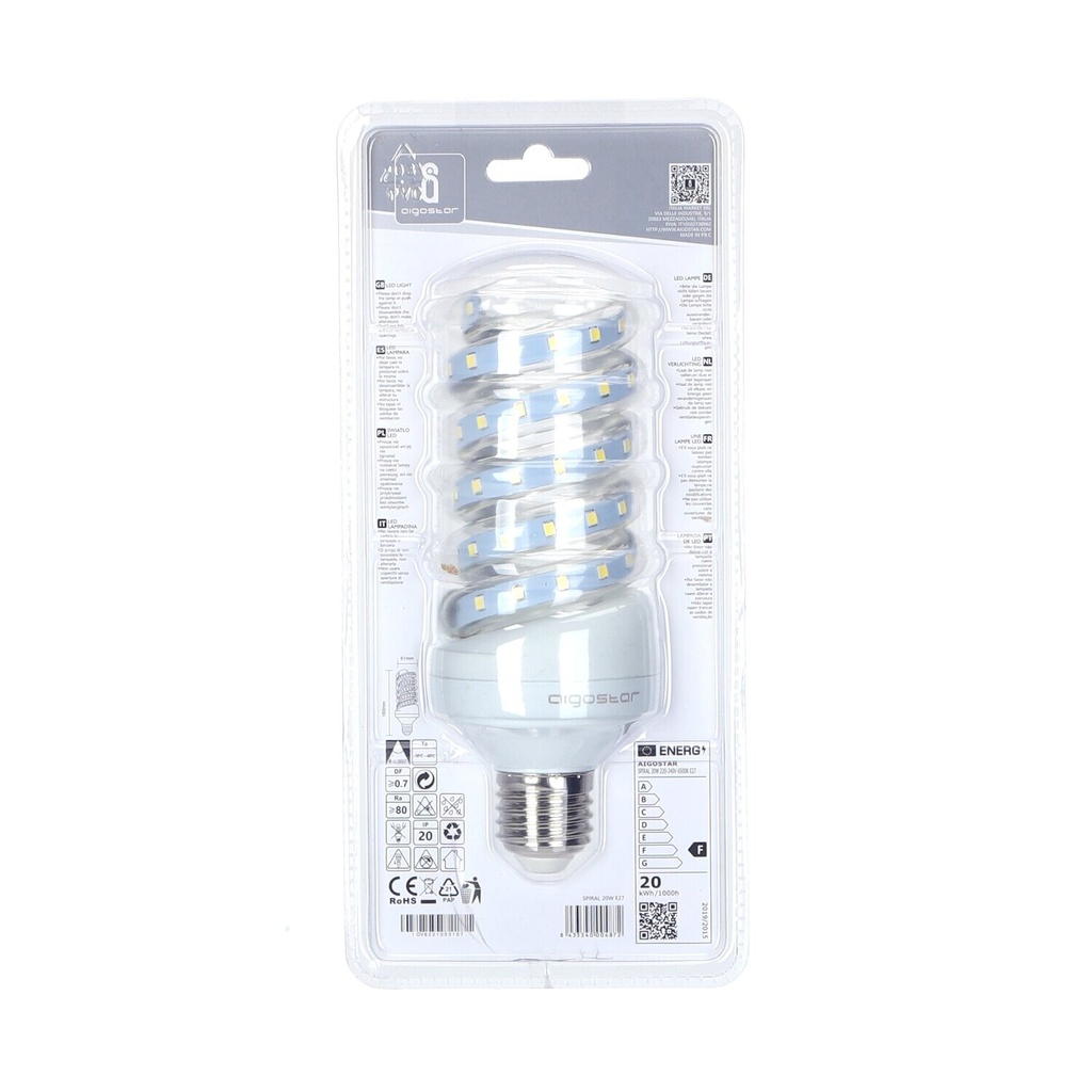 E27 20W Spiral 6500K - Image 4