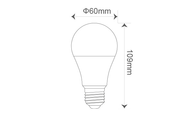 E27 9W 3000K with micro sensor - Image 3