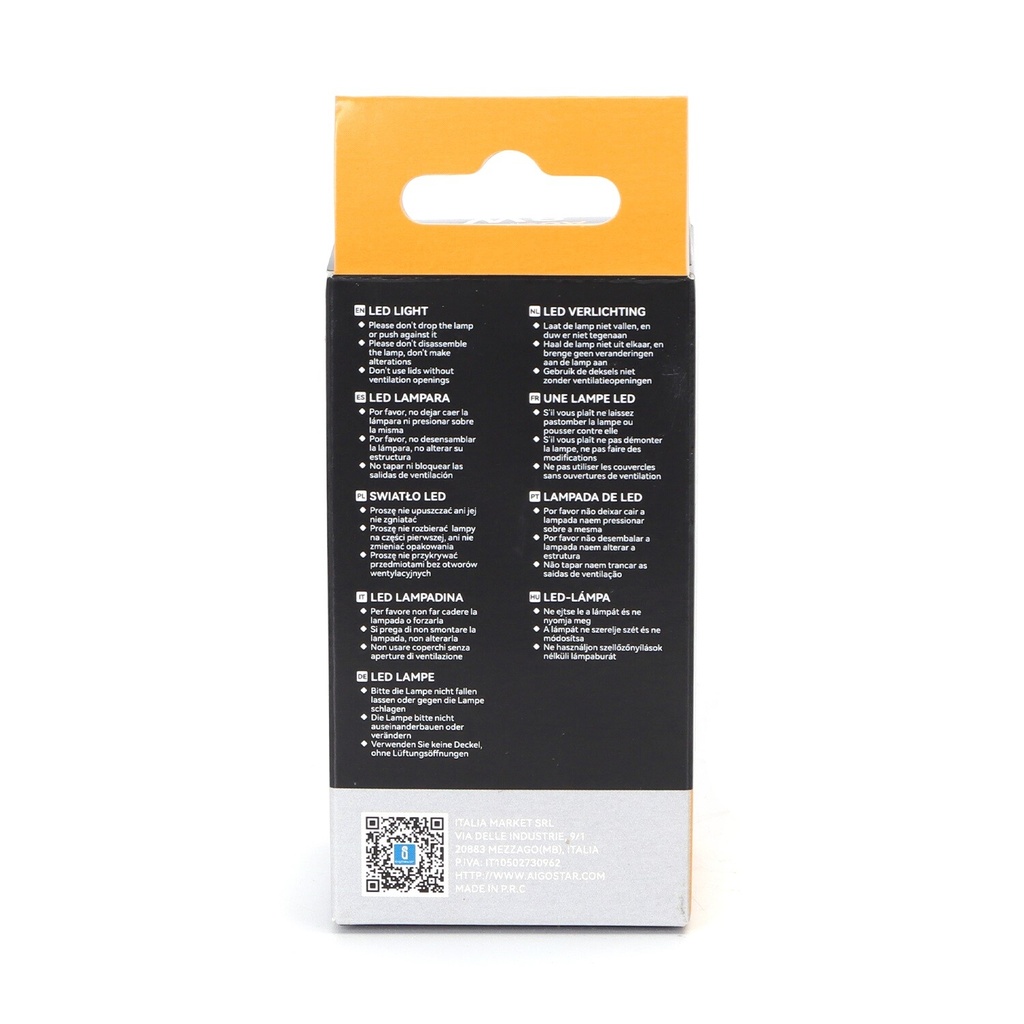 E27 LED filament lamp A60 8W 2200K - Image 3