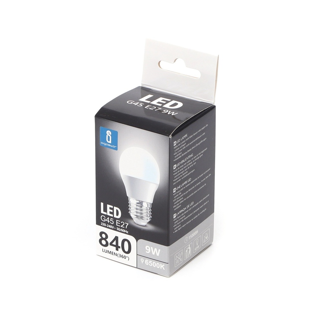 E27 LED G45 9W 6500K - Image 2