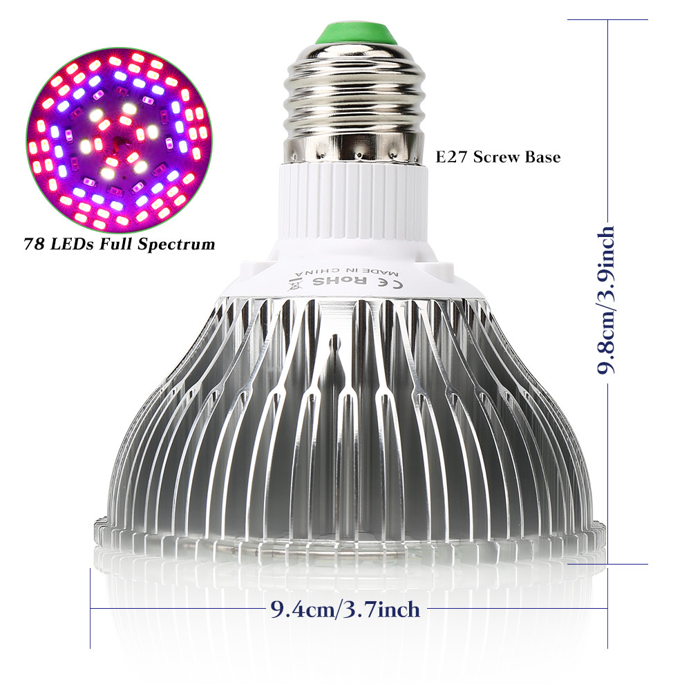 E27 plant lamp 50W Full spectrum - Image 4
