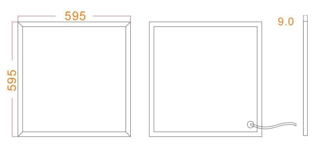 Edge-lit LED Panel 600x600 32W 4000K 6000K 130lm/W - Image 6