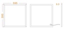 Edge-lit LED Panel 600x600 32W 4000K 6000K 130lm/W - Image 6