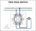 Efapel 2 Pole Switch MEC 21 - Image 2