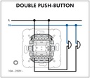 Efapel Double push-button MEC 21 - Image 2