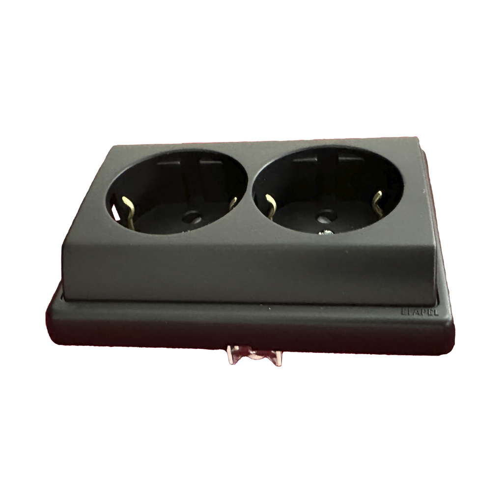 Efapel Electrical outlet Double Black - Image 2