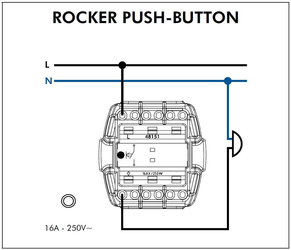 Efapel Rocker Push-button White IP65 IK07 - Image 4