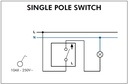 Efapel Single Pole Switch White - Image 3
