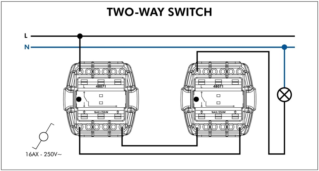 Efapel Teo-way Switch IK07 IP65 Grey - Image 3