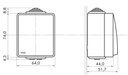 Efapel Two-way Switch IK07 IP65 White - Image 2