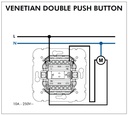 Efapel Venetian blind switch / push button MEC 21 - Image 2