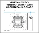 Efapel Venetian Switch with Mechanical Blockage - Image 3