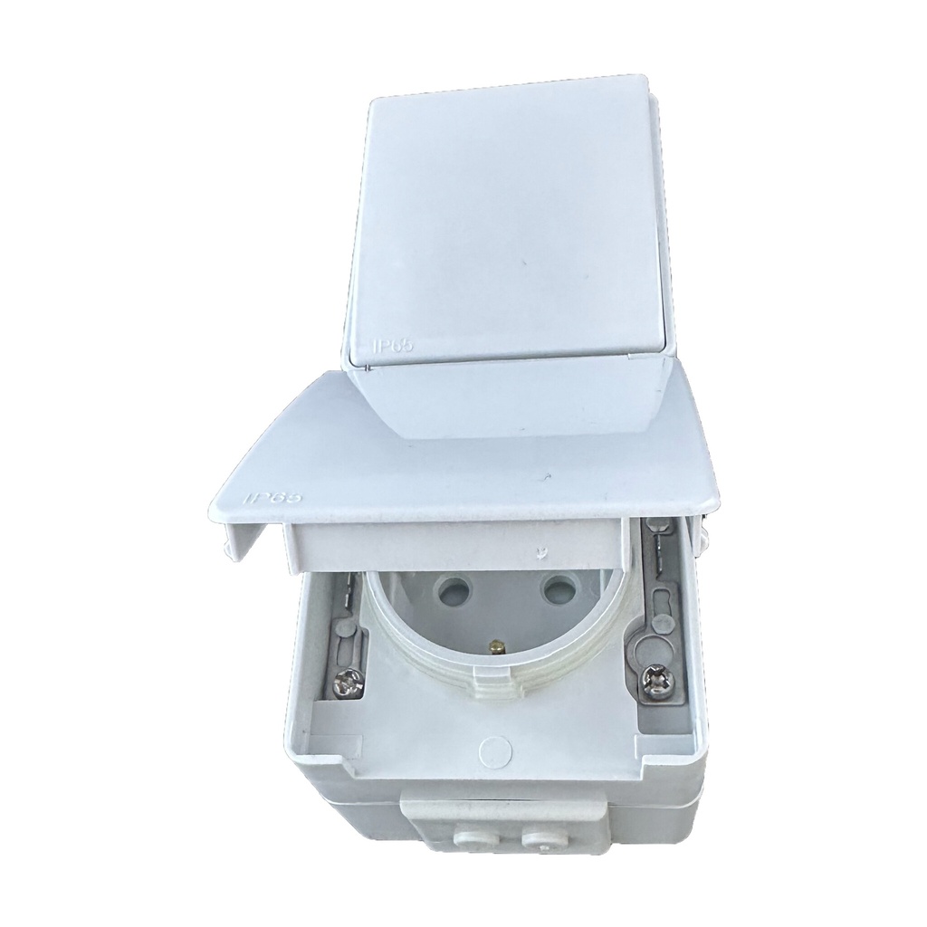 Efapel Wall socket and switch combo Vertical IP65 IK07 Grounded Grey - Image 3