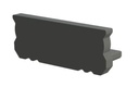 End Cap For LED Strip Fixture 6mm black - Image 2
