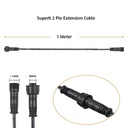 Extension cable for decklight 1m - Image 3