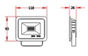 Floodlight 20W 3000K IP66 830 - Image 3
