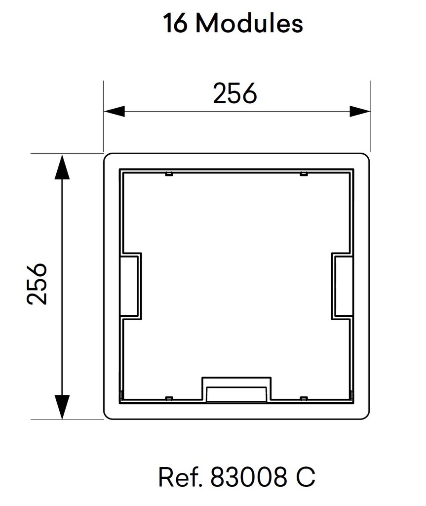 Floor box grey - 16 modules - Image 2