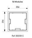 Floor box grey - 16 modules - Image 2