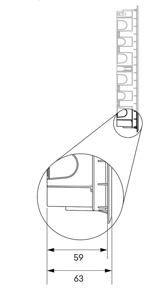 Floor box grey - 16 modules - Image 4
