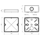 Junction box gray IP66 101x101x63mm - Image 4