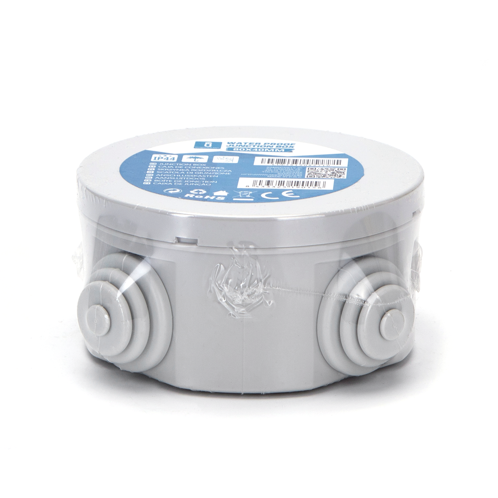 Junction box IP44 Round 80x40mm - Image 2