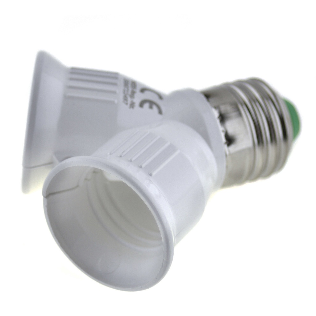 Lamp socket adaptor E27 to 2x E27 - Image 2