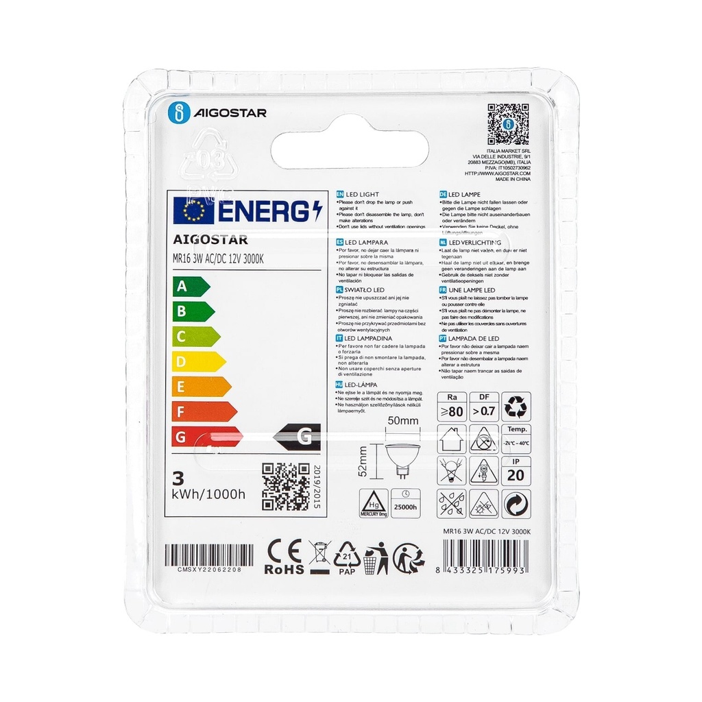 LED 3 W MR16 GU5.3 12V - Image 5