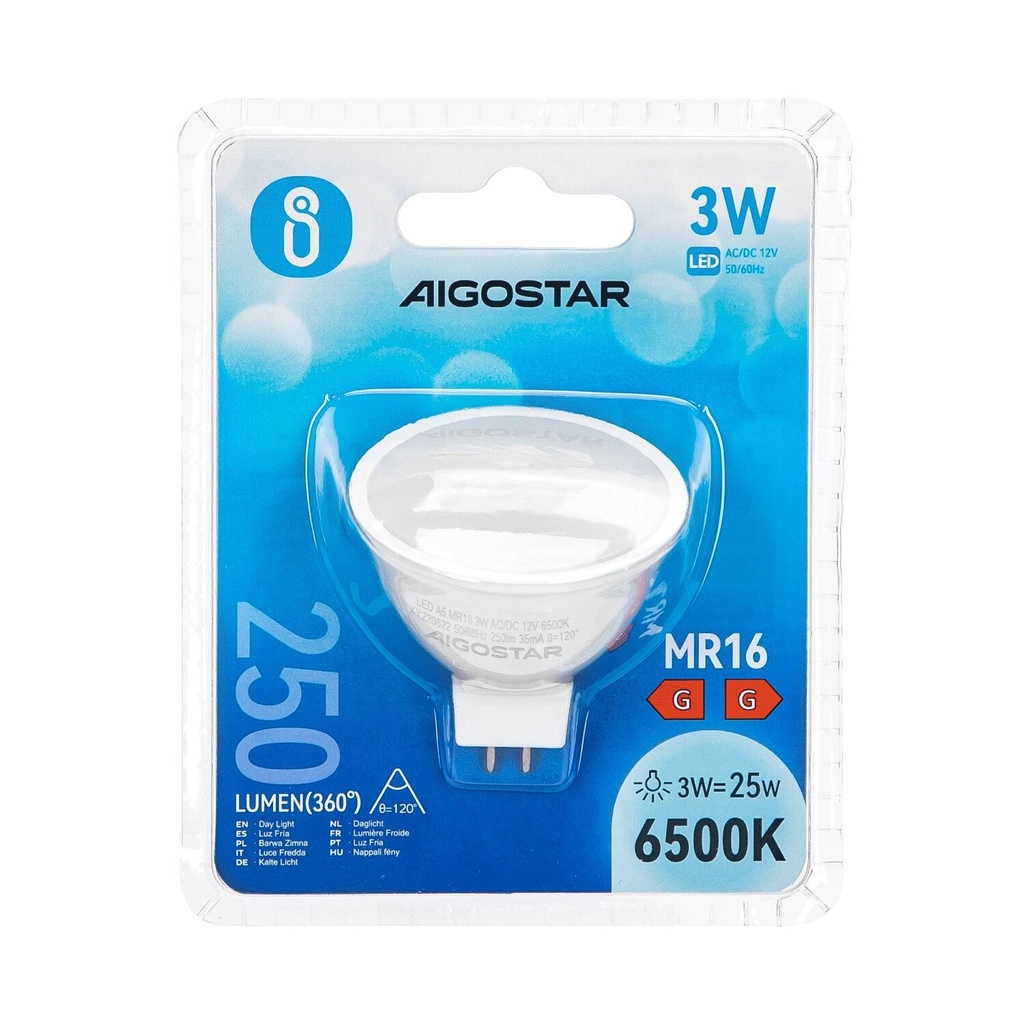 LED 3 W MR16 GU5.3 12V 6500K - Image 4