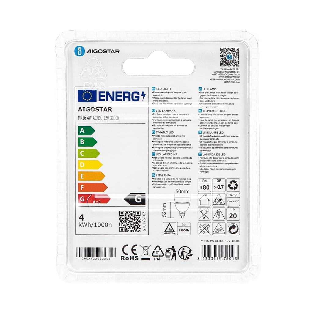 LED 4W MR16 GU5.3 12V - Image 4