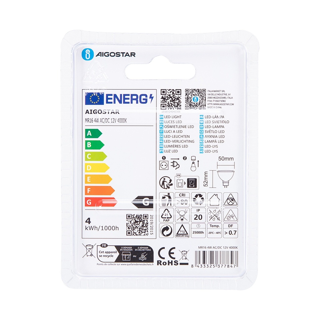 LED 4 W MR16 GU5.3 12V 4000K - Image 5