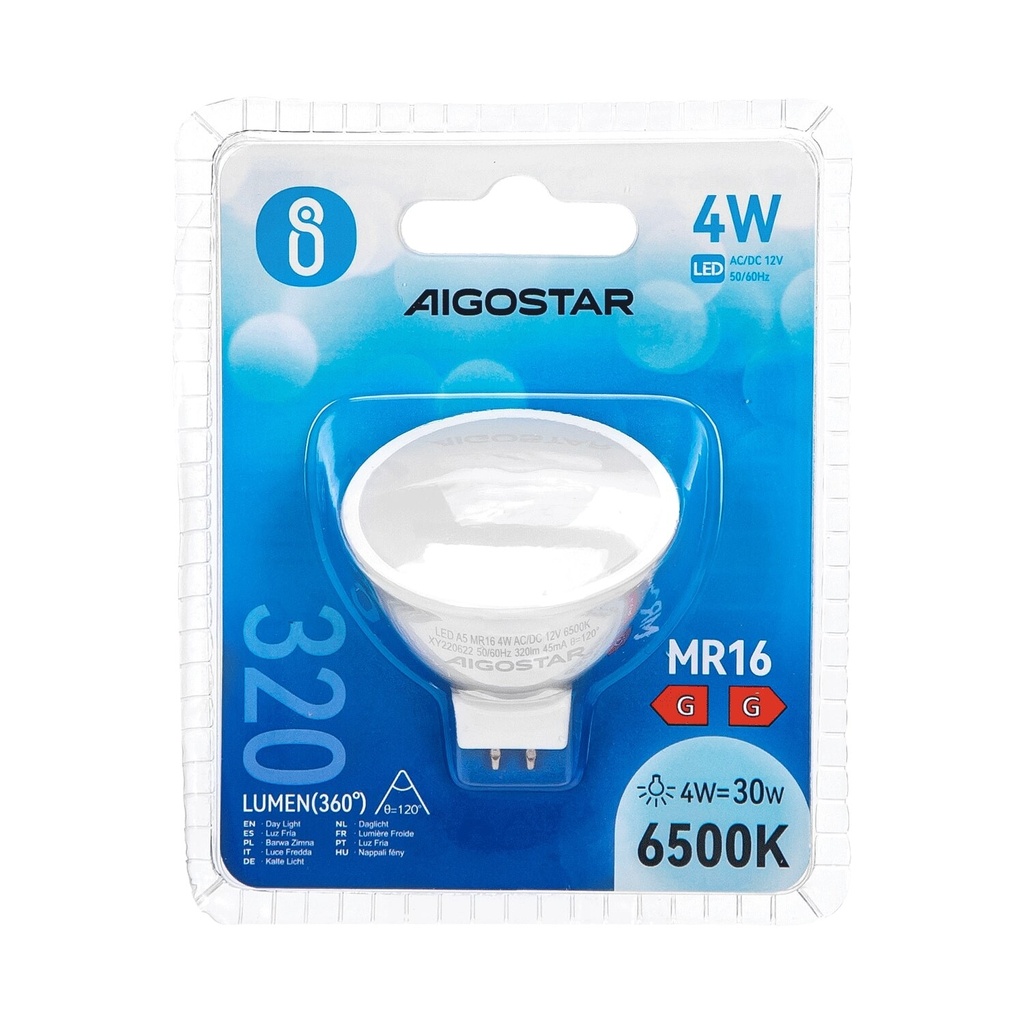 LED 4 W MR16 GU5.3 12V 6500K - Image 4