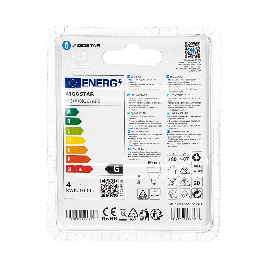 LED 4 W MR16 GU5.3 12V 6500K - Image 5