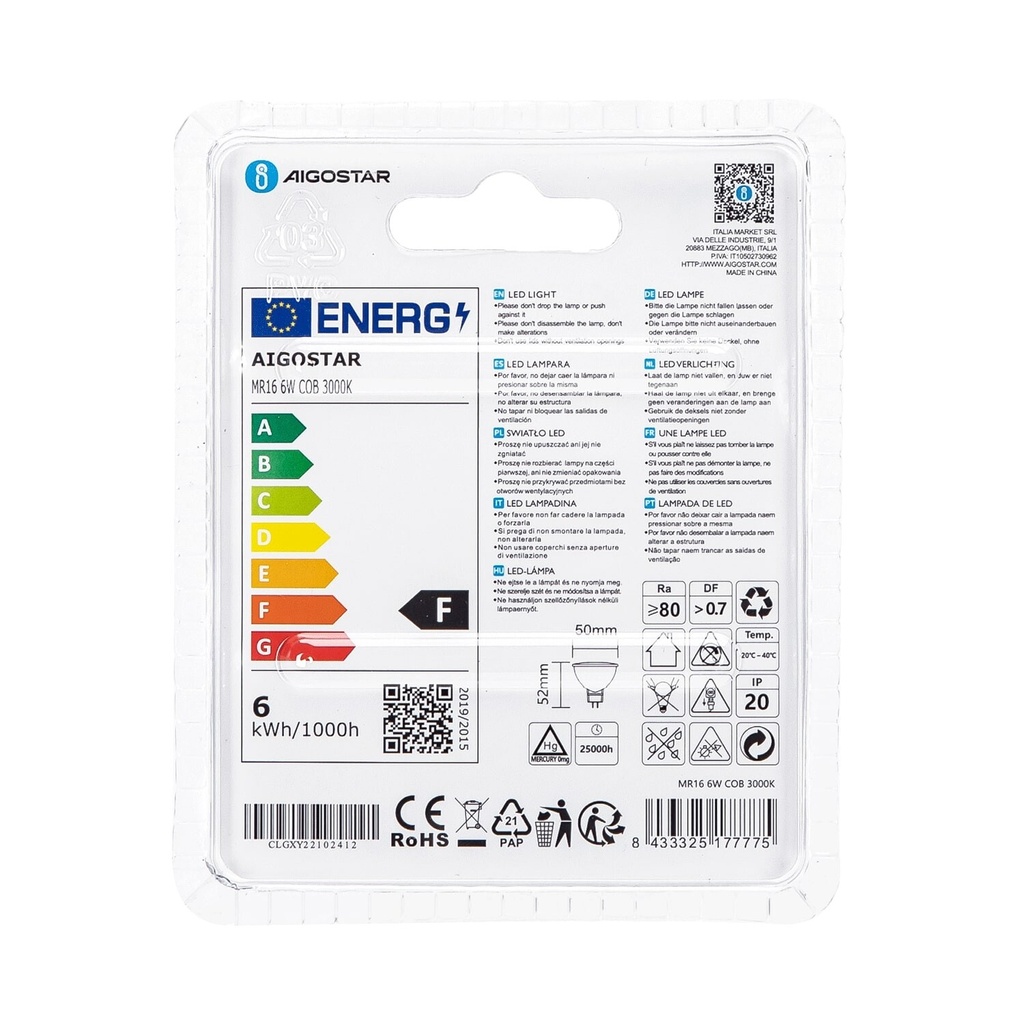 LED 6W COB MR16 GU5.3 12V - Image 5