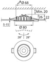 LED 6W Downlight Warm white dimmable Cosmo Airam - Image 5