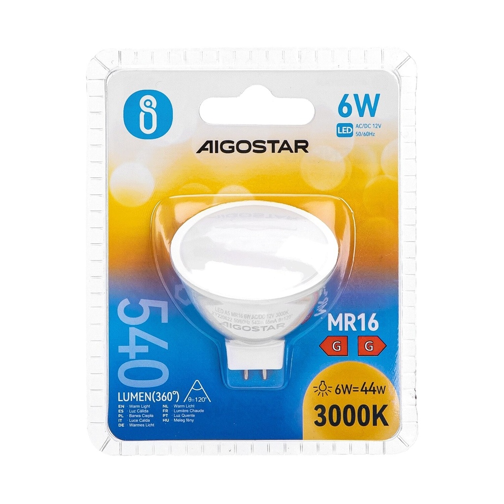 LED 6 W MR16 GU5.3 12V 3000K - Image 3