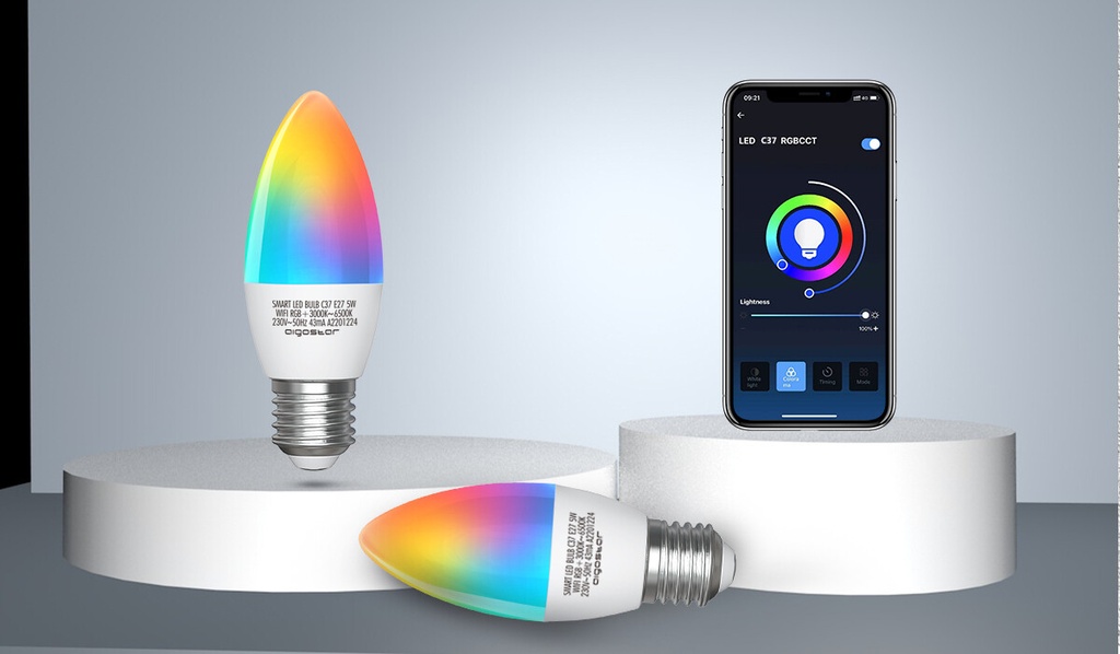 LED BULB C37 E27 7W WIFI RGB+CCT - Image 3