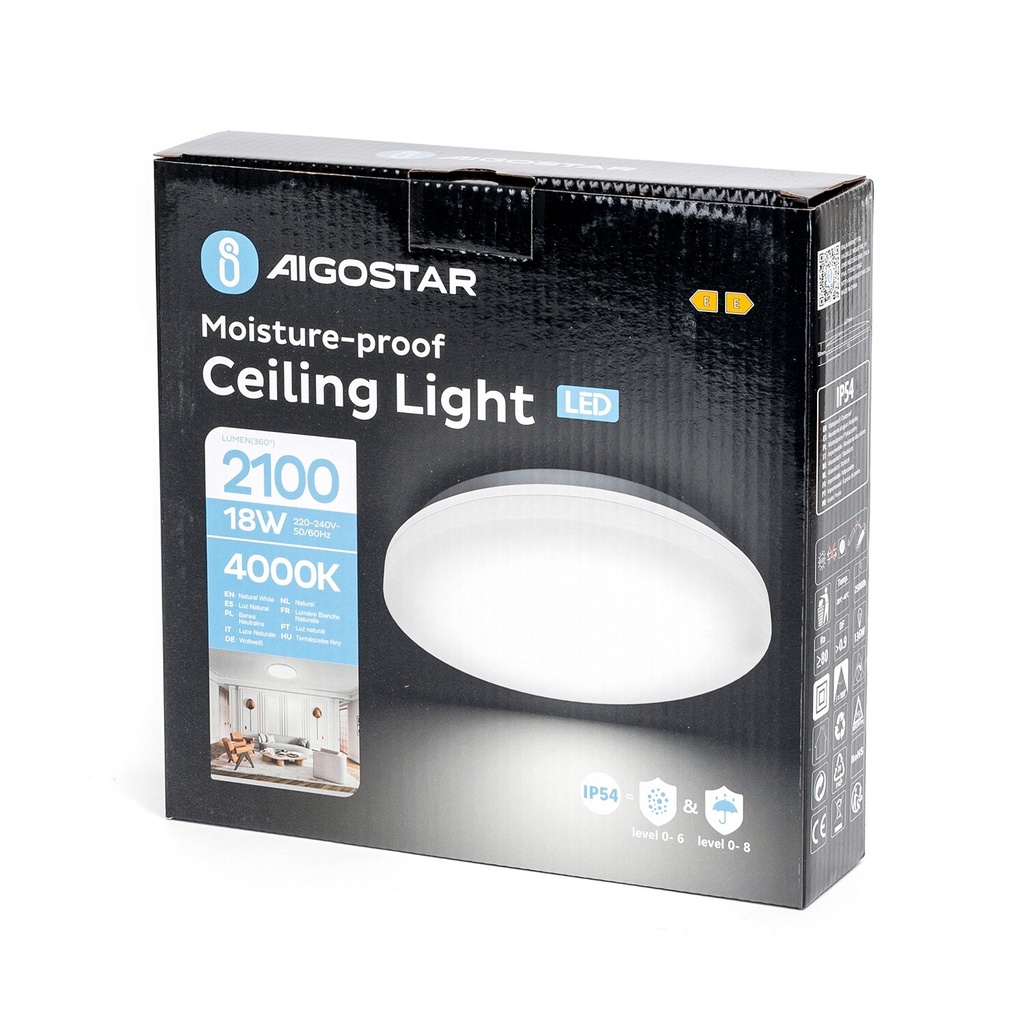 LED ceiling light 18W 4000K IP54 - Image 7